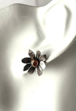 Load image into Gallery viewer, Sterling Silver Wildflowers with Brass Centers - Earrings
