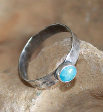 Load image into Gallery viewer, Sterling Silver Ring with Kingman Turquoise
